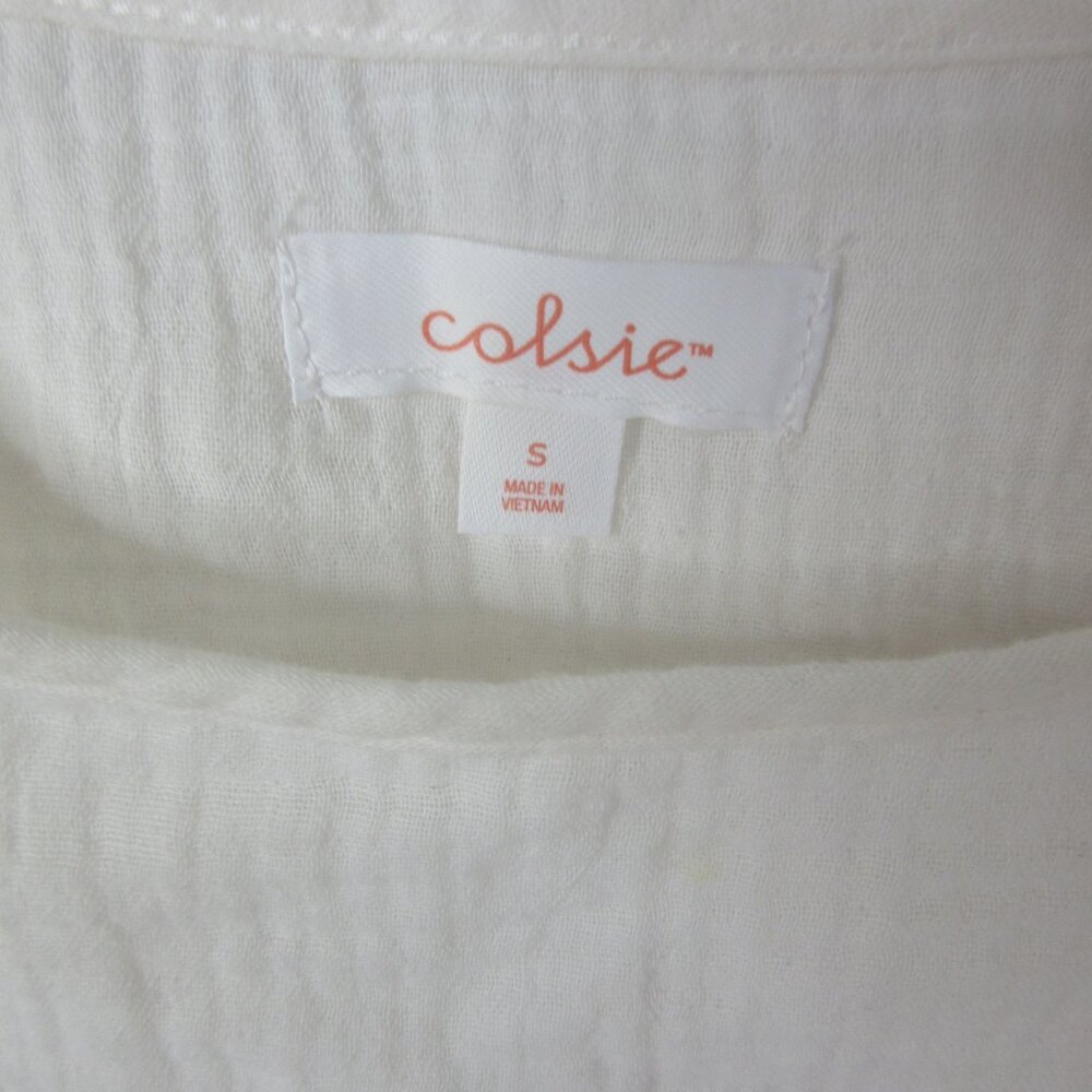 Colsie Lot of 2 Babydoll Cami Bralette Tank Tops Yellow White Size Small NWT - Picture 7 of 12